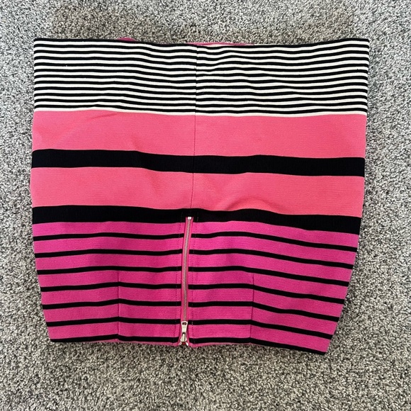 Loft Striped Pattern Colorful Cotton Mini Skirt In Size 6P - Picture 10 of 10